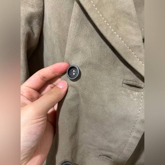 TOTEME inspired Scandinavian suede soft shirt small - Picture 4 of 8